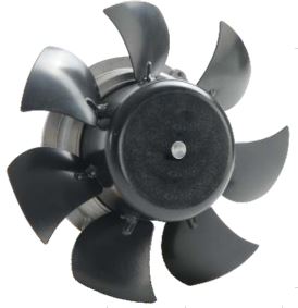 EC Axial fan 200mm with Square frame